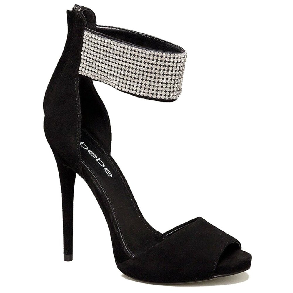 BEBE Alexis Ankle Cuff Women Stiletto High Heel 7